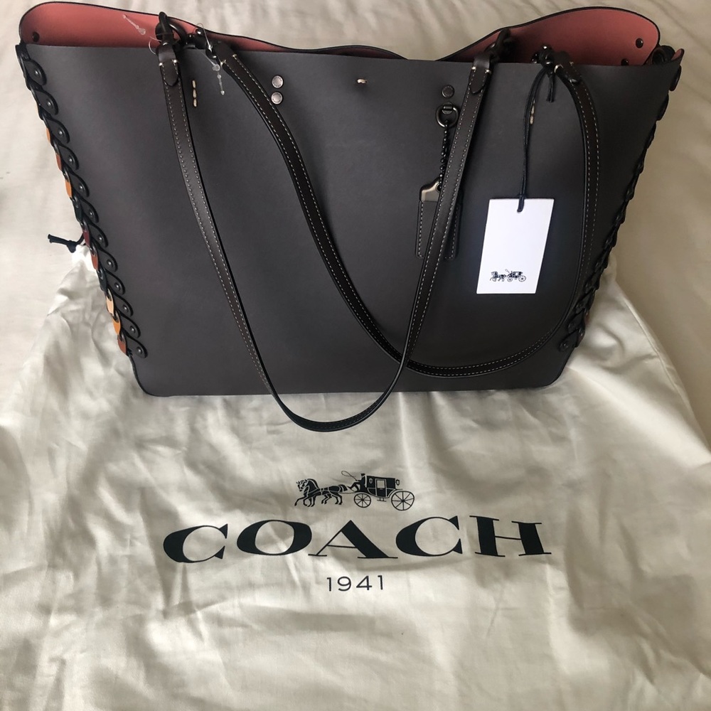 Coach 1941 Rouge Link Leather Tote